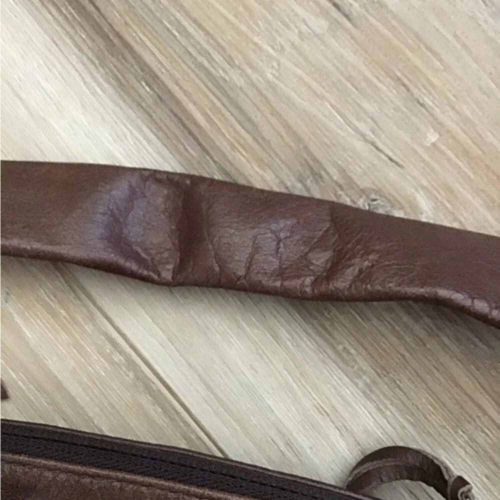 Handmade by Michelle Franz Waxed Leather Fringe Purse